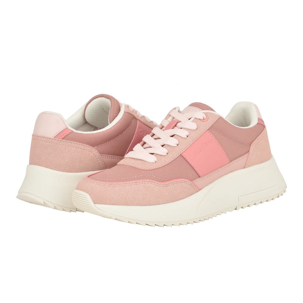 Calvin Klein Women's Pippy Sneaker, Pink Multi, 9.5